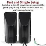 Cyber Acoustics CA-2014 Stereo Speakers with Easy Controls