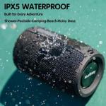 MusiBaby M68 Waterproof Bluetooth Speaker with Deep Bass