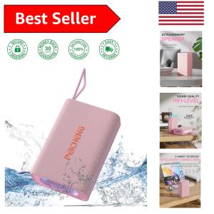 Portable Waterproof Bluetooth Speaker with RGB Lights