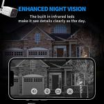 Septekon 4 Pack 2K Outdoor Security Cameras