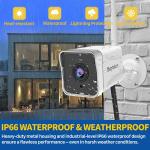 Septekon 4 Pack 2K Outdoor Security Cameras