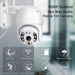 1080P WiFi Pan Tilt Outdoor Security Camera