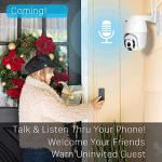 1080P WiFi Pan Tilt Outdoor Security Camera