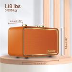 Retro Portable Bluetooth Speaker - Vintage Style