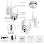 1080P WiFi Pan Tilt Outdoor Security Camera