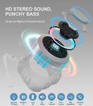 Waterproof Bluetooth Shower Speaker with LED Light