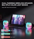 Waterproof Bluetooth Shower Speaker with LED Light