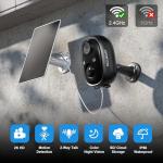 Wireless Outdoor Security Camera with Solar Panel