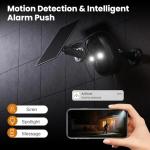 Wireless Outdoor Security Camera with Solar Panel