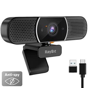 2K HD Webcam with Microphone and Privacy Cover