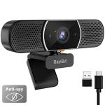 2K HD Webcam with Microphone and Privacy Cover