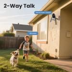 Wireless Outdoor Security Camera with Solar Panel