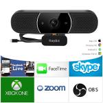 2K HD Webcam with Microphone and Privacy Cover