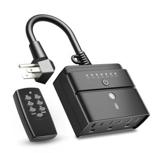 BN-LINK Waterproof Outdoor Timer Outlet with Remote