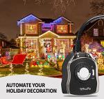 TiFFCOFiO Waterproof Outdoor Timer Outlet, 2 Outlets