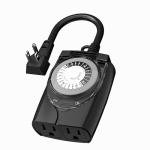 HBN Waterproof Outdoor Timer with 2 Outlets