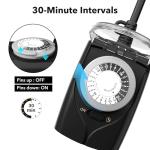 HBN Waterproof Outdoor Timer with 2 Outlets