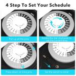 HBN Waterproof Outdoor Timer with 2 Outlets