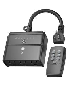 BN-LINK Outdoor Light Timer with 3 Outlets