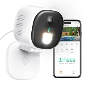 Winees 2K Outdoor Security Cameras with AI Detection
