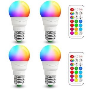 iLC RGBW Color Changing LED Light Bulbs (4 Pack)