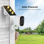 2K FHD Solar Wireless Security Cameras - 4 Pack