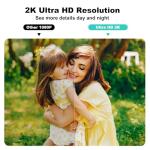 2K FHD Solar Wireless Security Cameras - 4 Pack