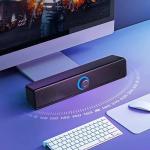 USB-Powered Stereo Sound Bar Speakers for PC