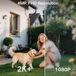Wireless Outdoor Security Camera with AI Features