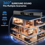 50W Smart TV Sound Bar with Bluetooth & Bass