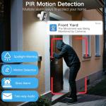 Wireless Outdoor Security Camera with AI Features