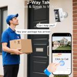 Wireless Outdoor Security Camera with AI Features