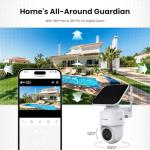 LaView 2K Solar Wireless Security Camera System