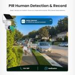 LaView 2K Solar Wireless Security Camera System