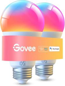 Govee Smart LED Color Changing Bulbs, 2 Pack