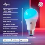 Cync GE Smart Color-Changing LED Bulbs (2 Pack)