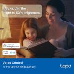 Tapo Smart RGBW Light Bulbs, Dimmable, Alexa Compatible