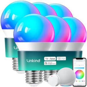 Linkind Smart LED Light Bulbs with Remote Control