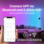 ORALUCE WiFi & Bluetooth Smart E12 Light Bulbs