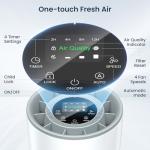 LUNINO H13 HEPA Air Purifier for Large Rooms