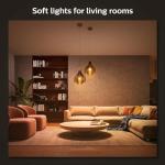 Philips Hue Dimmable Soft White Smart Bulbs - 4 Pack