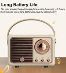 Baolira Vintage Bluetooth Speaker with Rich Bass