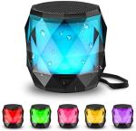 Mini Bluetooth Speaker with Lights and Waterproof Design