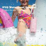 MIATONE Waterproof Outdoor Bluetooth Speaker - Pink