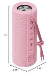 MIATONE Waterproof Outdoor Bluetooth Speaker - Pink