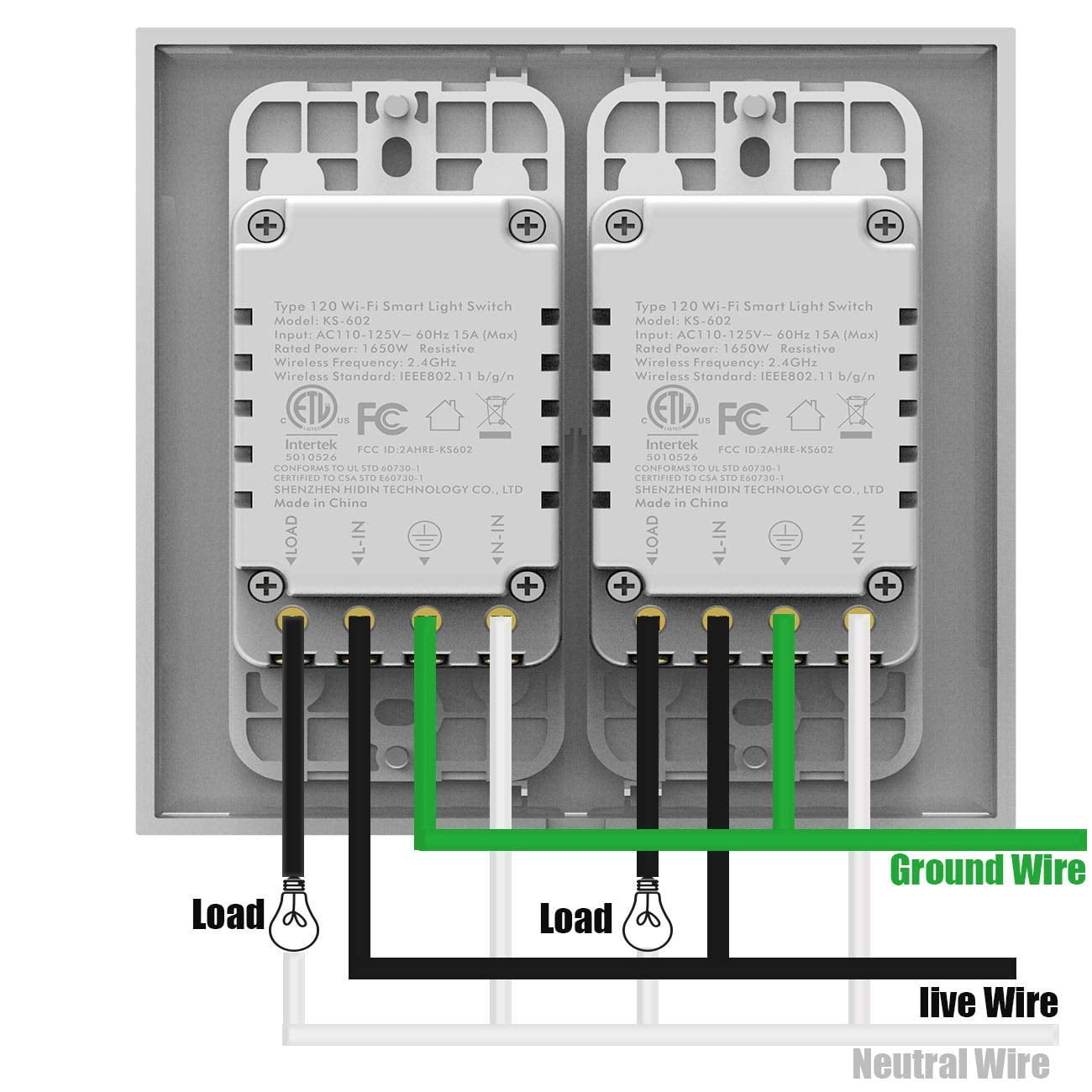 Smart Wi-Fi Light Switch with Remote Control