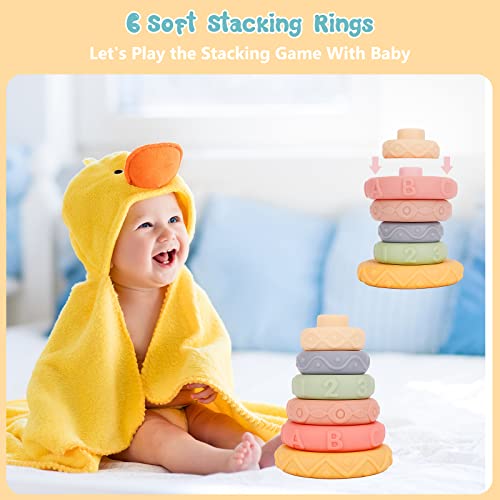 3-in-1 Montessori Stacking Toys for Infants