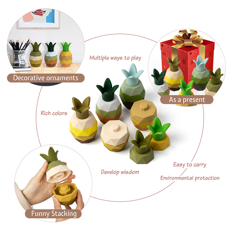 Soft Silicone Stacking Blocks for Early Learning