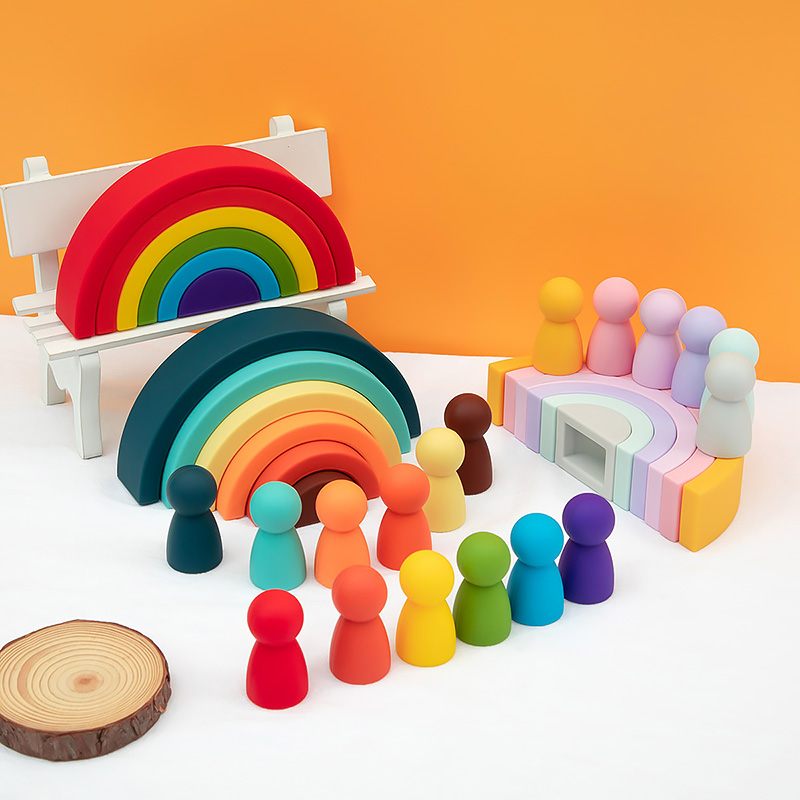 Soft Silicone Stacking Blocks for Early Learning
