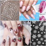 30 Sheets 3D Christmas Nail Art Stickers